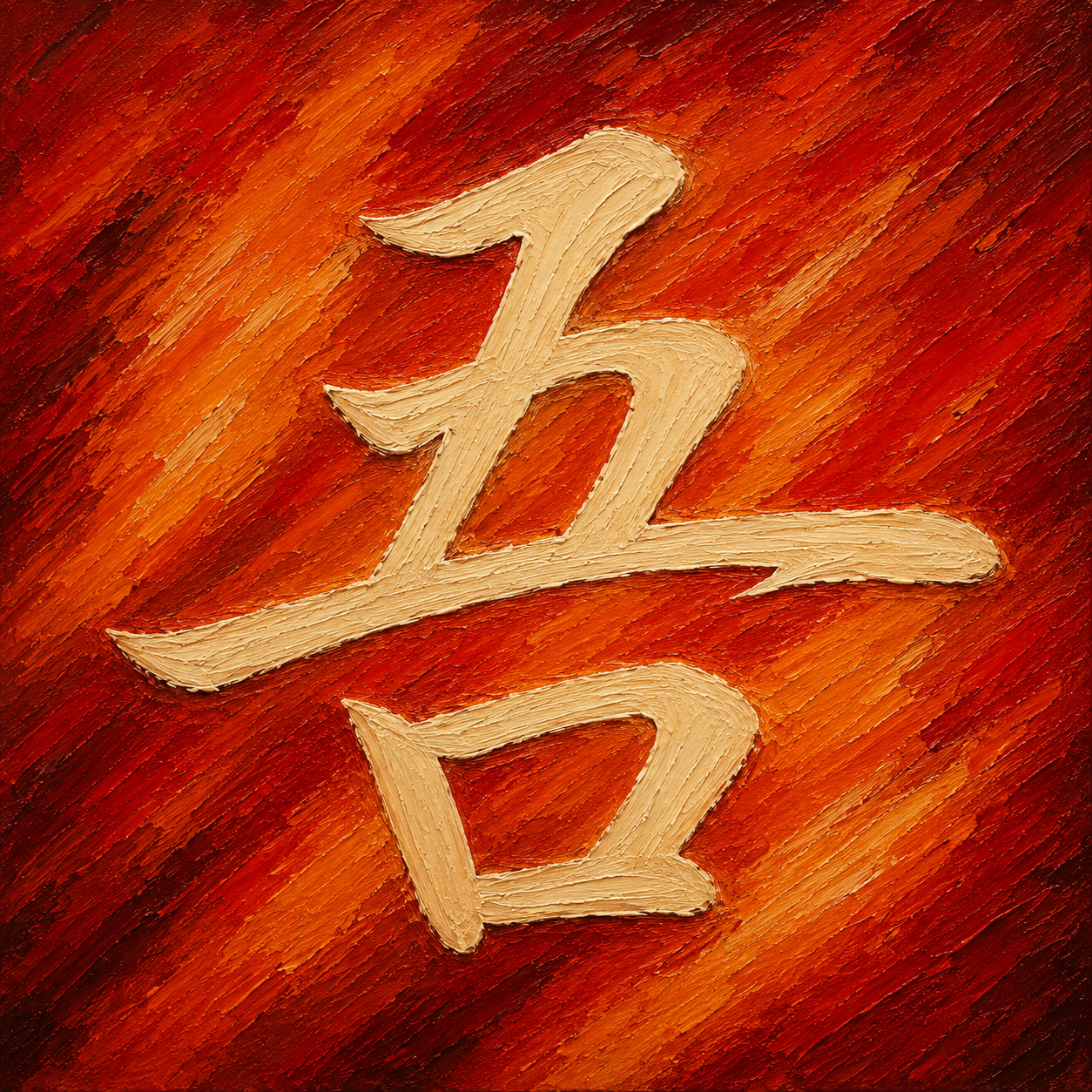 Kanji study for 吾