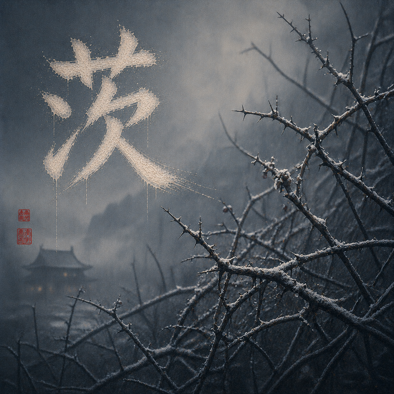 Kanji study for 茨