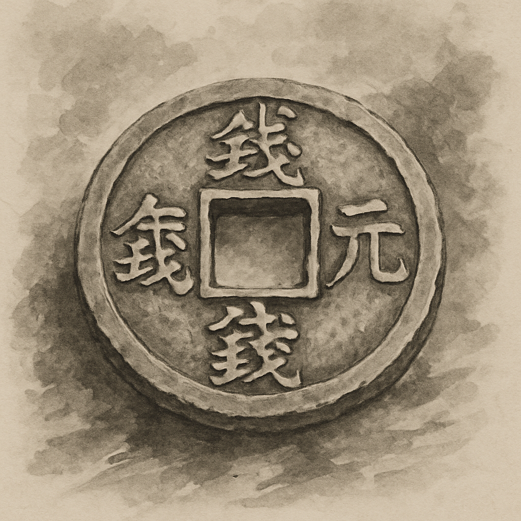 Kanji study for 銭