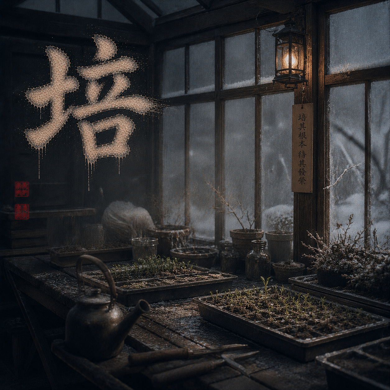 Kanji study for 培