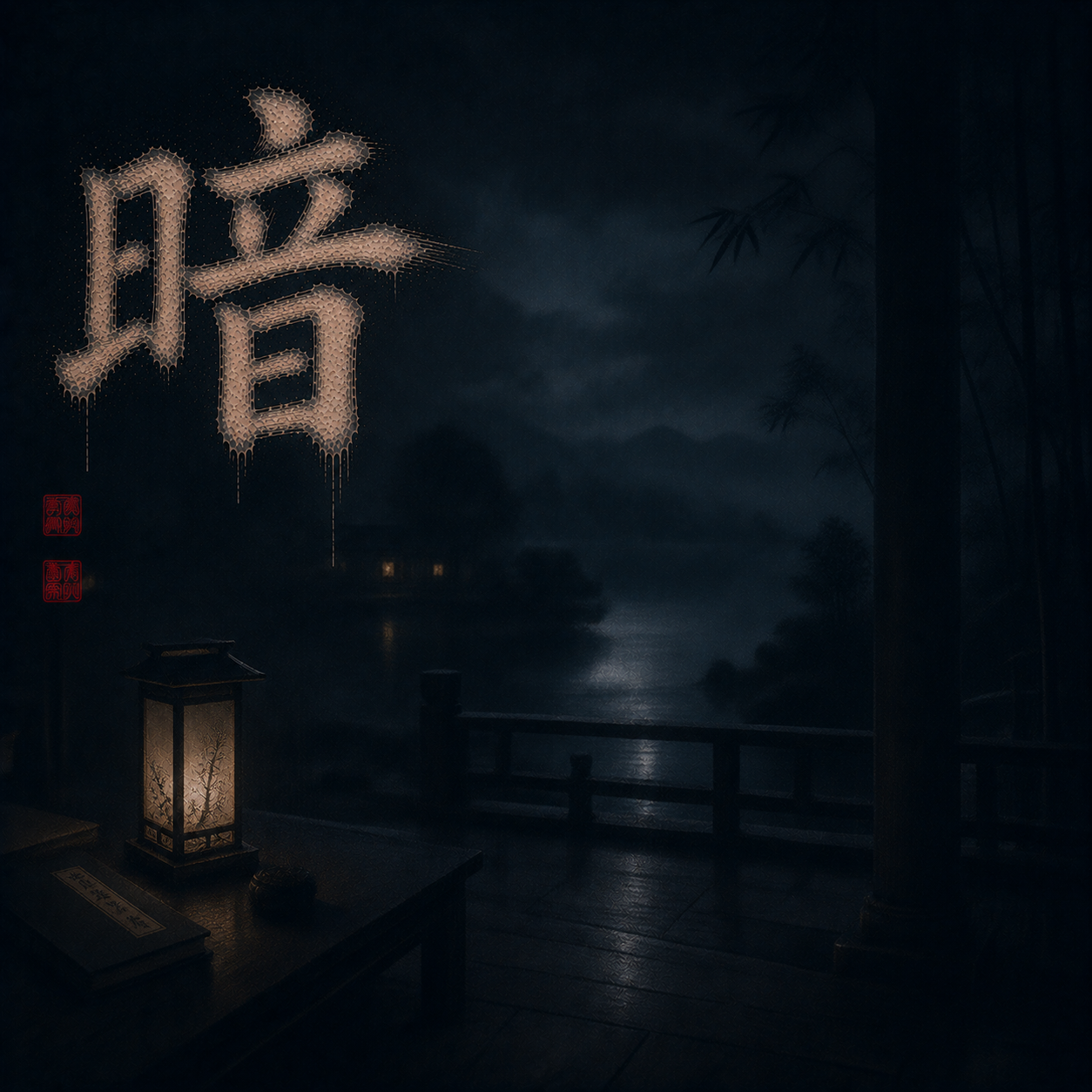 Kanji study for 暗