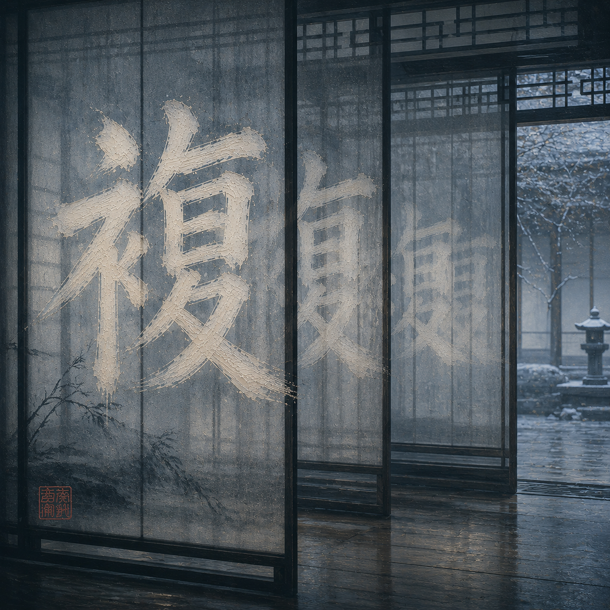 Kanji study for 複