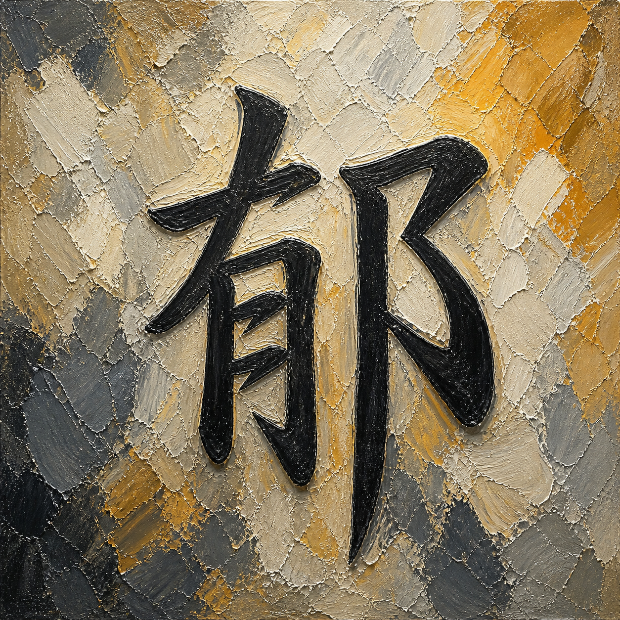 Kanji study for 郁