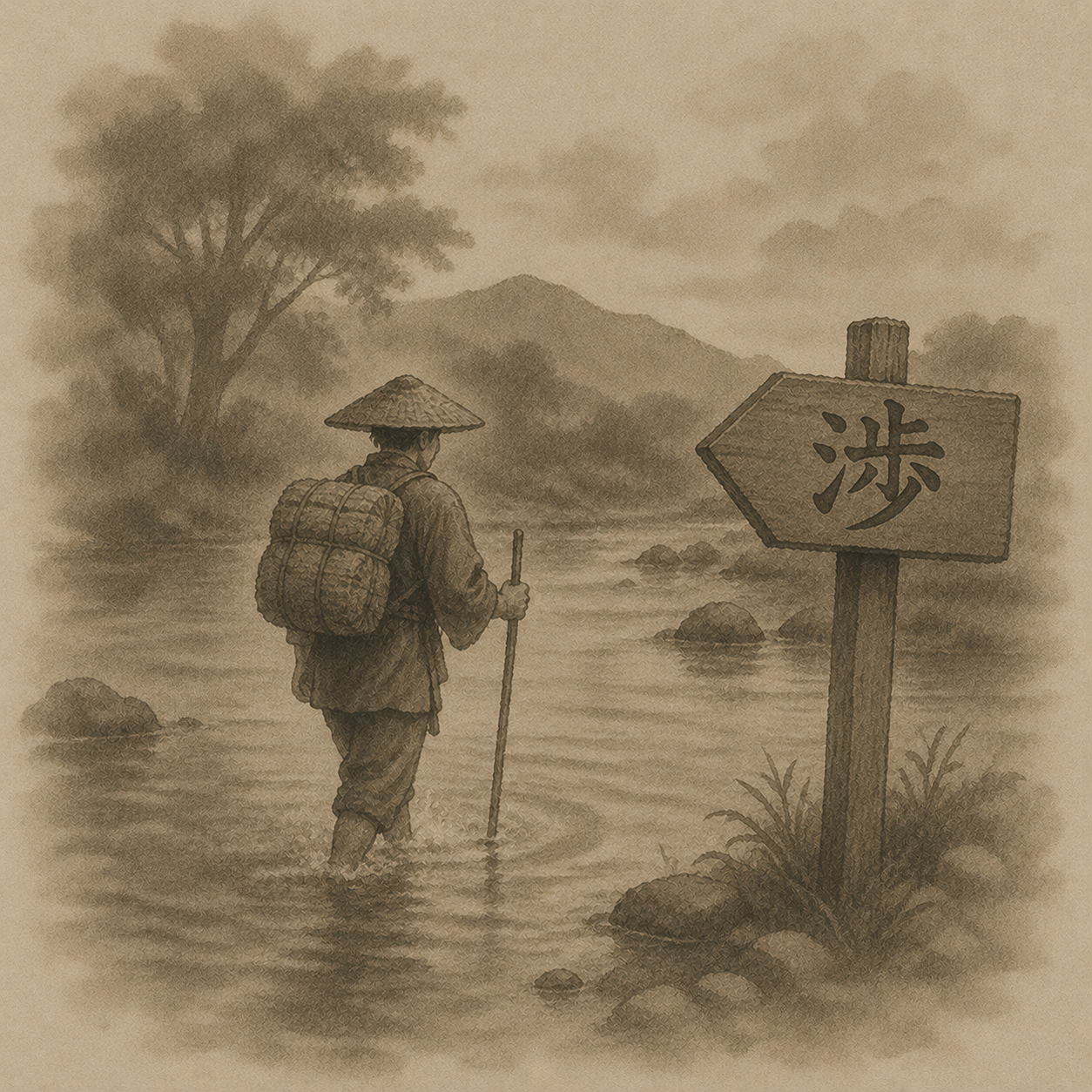 Kanji study for 渉