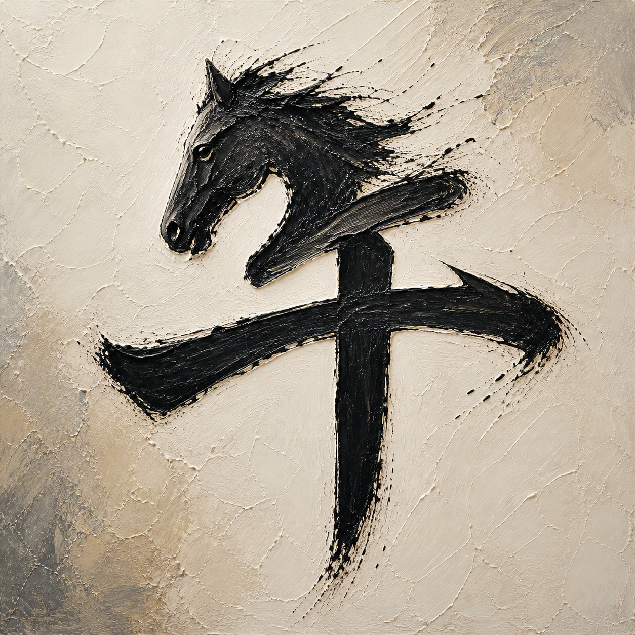 Kanji study for 午
