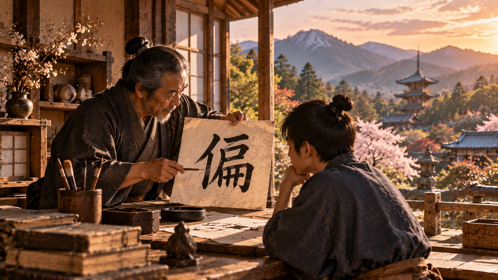 Kanji study for 偏