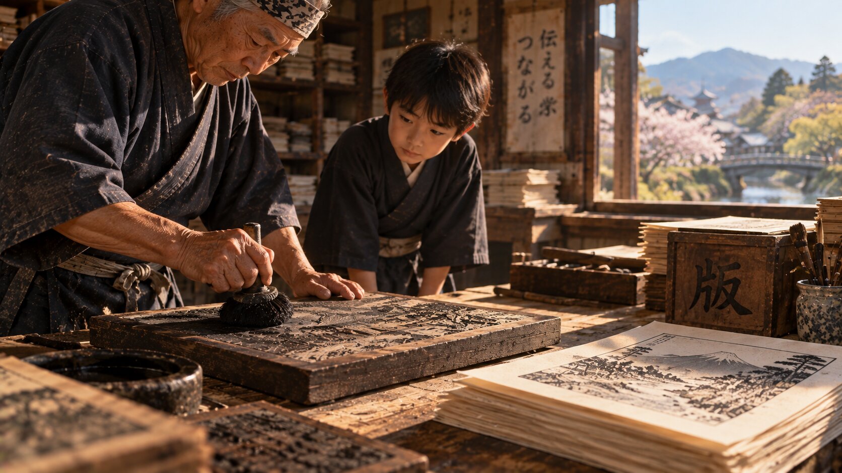 Kanji study for 版