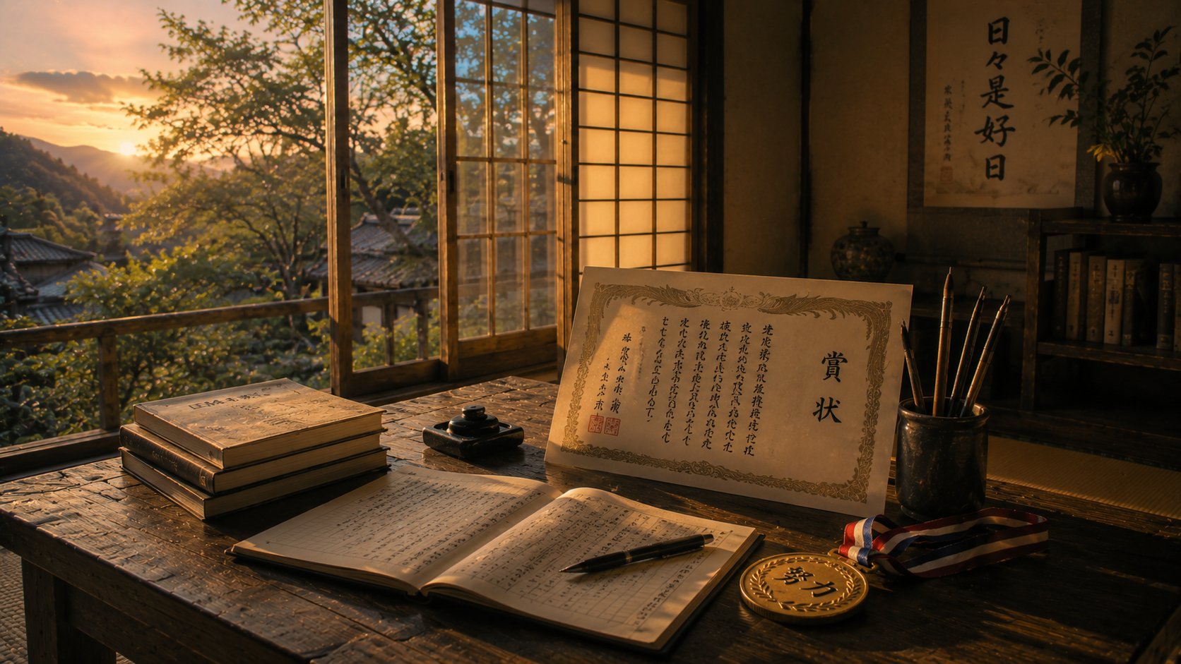 Kanji study for 賞