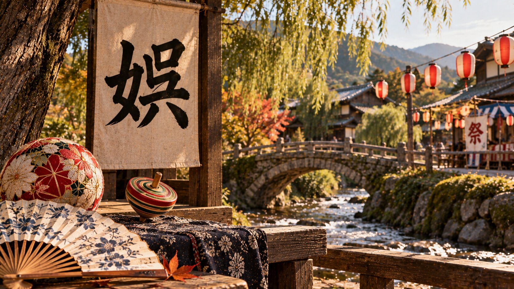 Kanji study for 娯