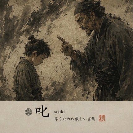 Kanji study for 叱