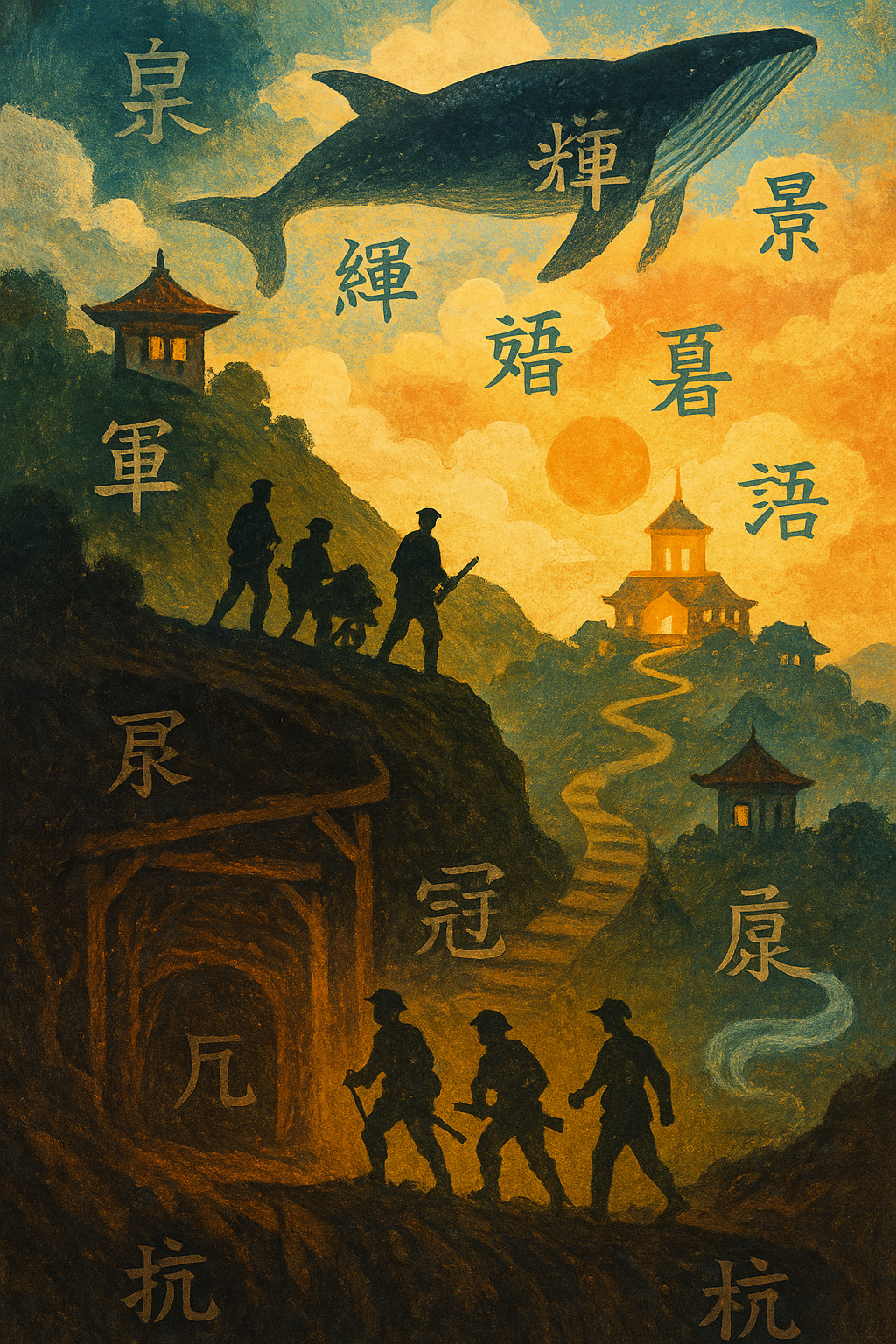 Artistic Kanji Scroll for Chapter 14
