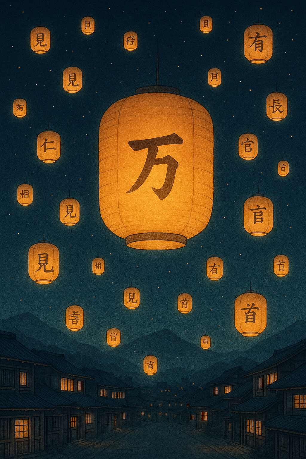 Artistic Kanji Scroll for Chapter 4