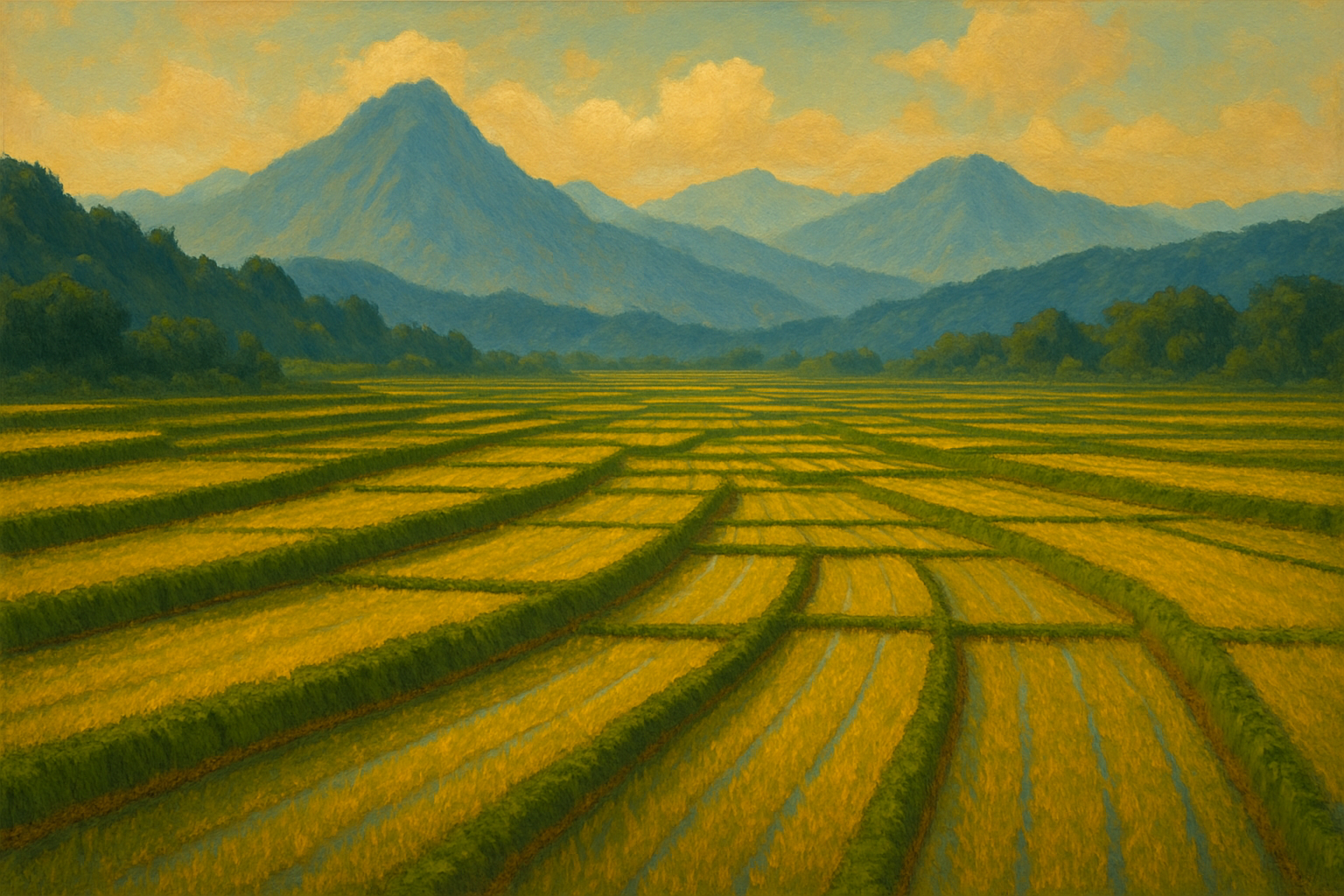 Rice Field – memory art