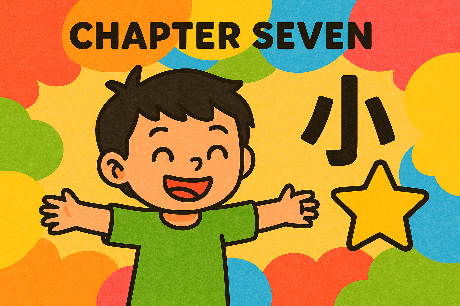 Artistic Kanji Scroll for Chapter 7