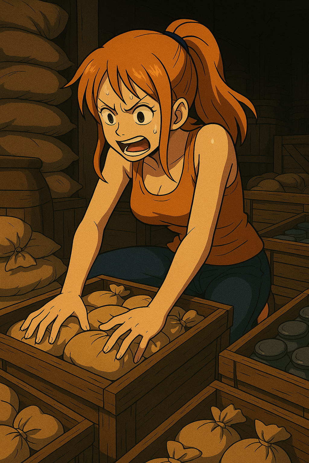 Kanji Illustration for 詰