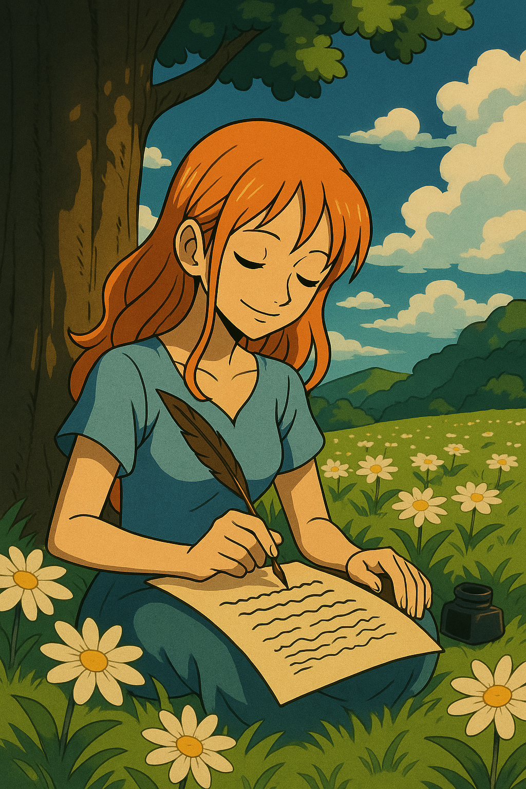 Kanji Illustration for 詩