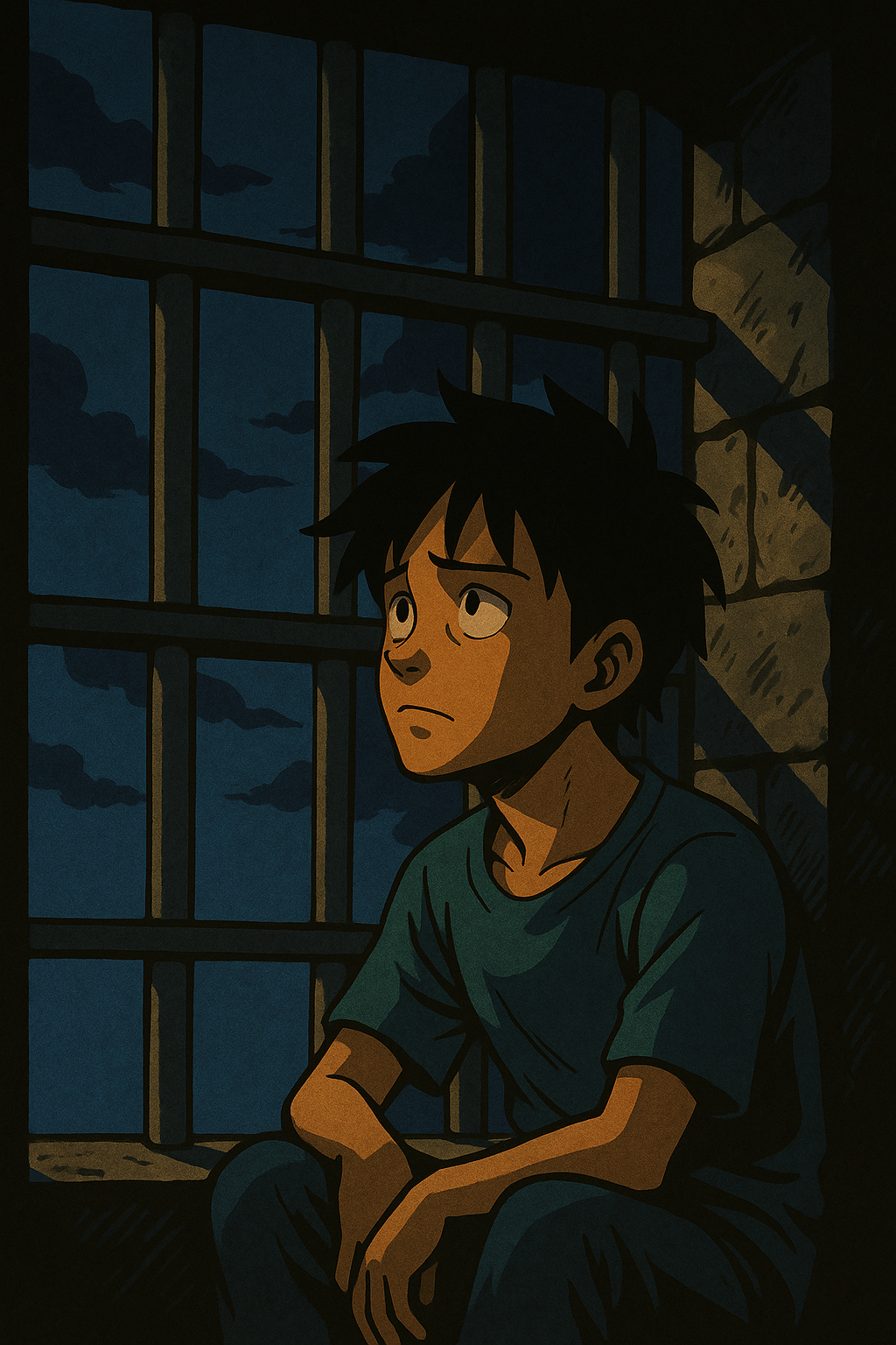 Kanji Illustration for 獄